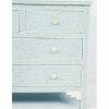 Baby Blue Fish Scale Bone Inlay Chest of Drawers 2