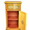 Bow fronted yellow cupboard 3