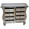 Brushed White Metal 8-Drawer Chest (2)