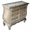 Brushed White Metal 8-Drawer Chest (3)