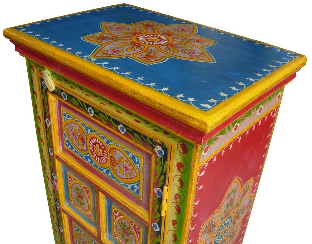 mandala carved bedroom furniture chest
