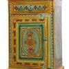 Turquoise and Yellow Painted Cupboard (2)