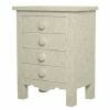 White Bone Inlay Bedside Chest 1