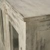 White Distressed Glass Door Cabinet (5)