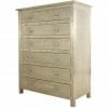 White Metal Embossed Six Drawer Chest 2