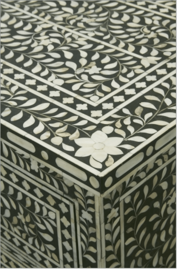 Black Mother of Pearl Chest of Drawers - Iris Furnishing