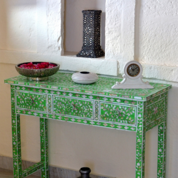 Green Mother of Pearl Dressing Table Iris Furnishing Green Mother of Pearl Dressing Table Iris Furnishing