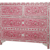 Raspberry Mother of Pearl Chest of Drawers 2