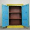 Turquoise-6-panel-cupboard-open