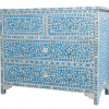 Turquoise Mother of Pearl Chest of Drawers 1