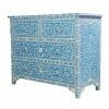 Turquoise Mother of Pearl Chest of Drawers 2