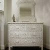 White Mother of Pearl Chest of Drawers 5