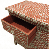 CLEAN Terracotta semi-geo mother of pearl inlay chest 02