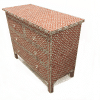 CLEANTerracotta semi-geo mother of pearl inlay chest 01