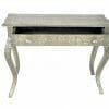 Embossed White Metal French console table 03