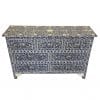 Chest of drawers in blue mother of pearl 7 drawer front