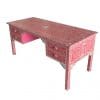 Desk:dressing table in Pink mother of Pearl inlay 3:4